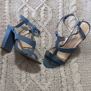 Charlotte Russe denim heels